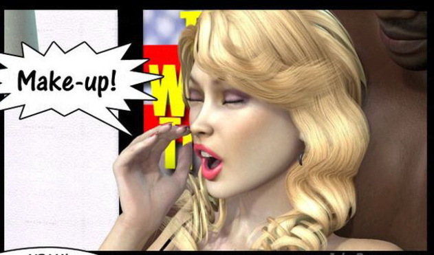 Nasty 3d Cartoon Sex Gifs - One nasty blonde in 3d cartoon sex who loves black juicy ...
