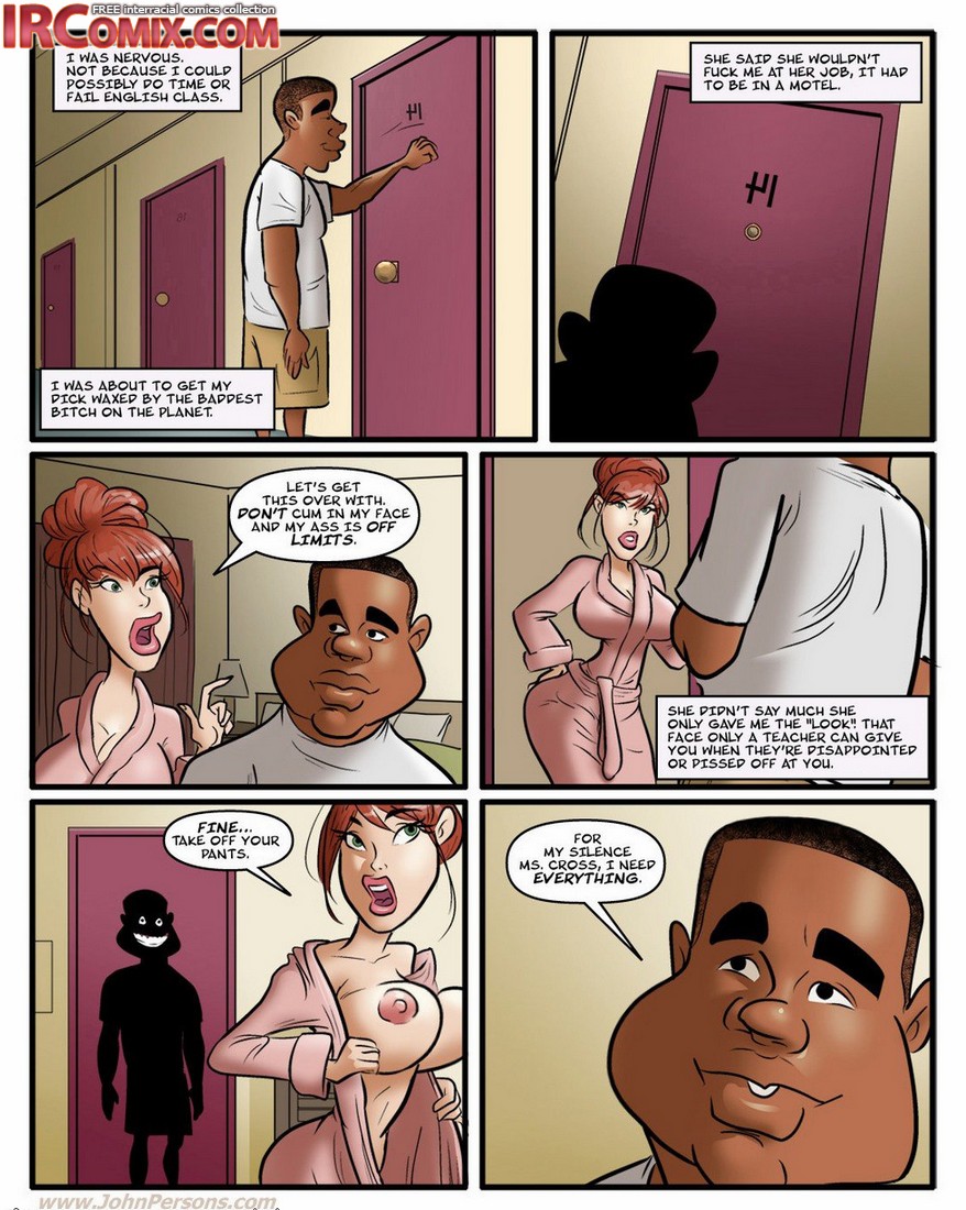 I pulled back her cheeks and tongue fucked her ass in these interracial sex  comics