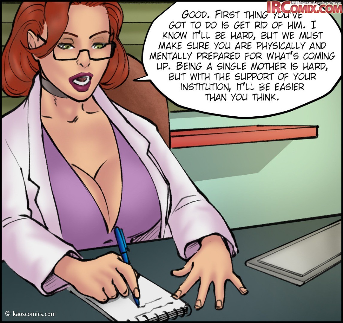 Story driven BBC porn comic book featuring a really hot redhead